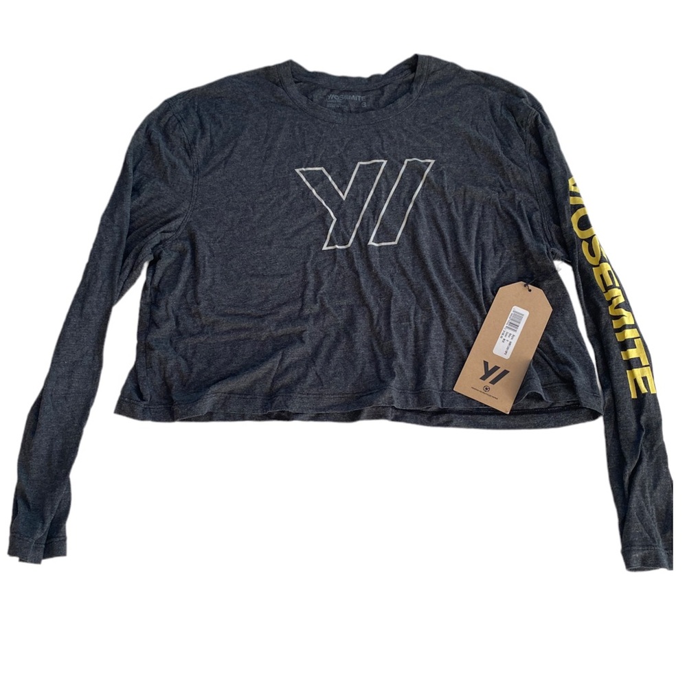 NWT James Perse Y/OSEMITE Tech Jersey Cropped Tee